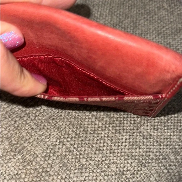 Coach Red Key & Card Holder - Picture 4 of 5